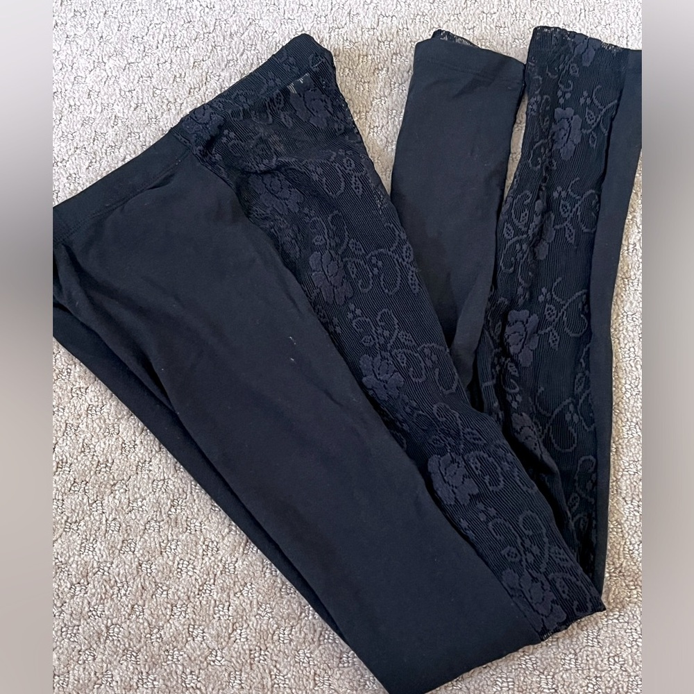 Label Lab Lace Front leggings 10 Preowned